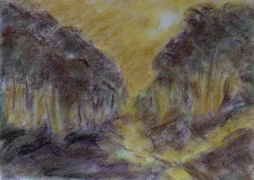 Michael Emmert, Waldweg2, Pastell