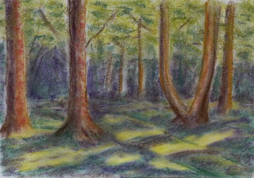 Michael Emmert, Waldweg3, Pastell